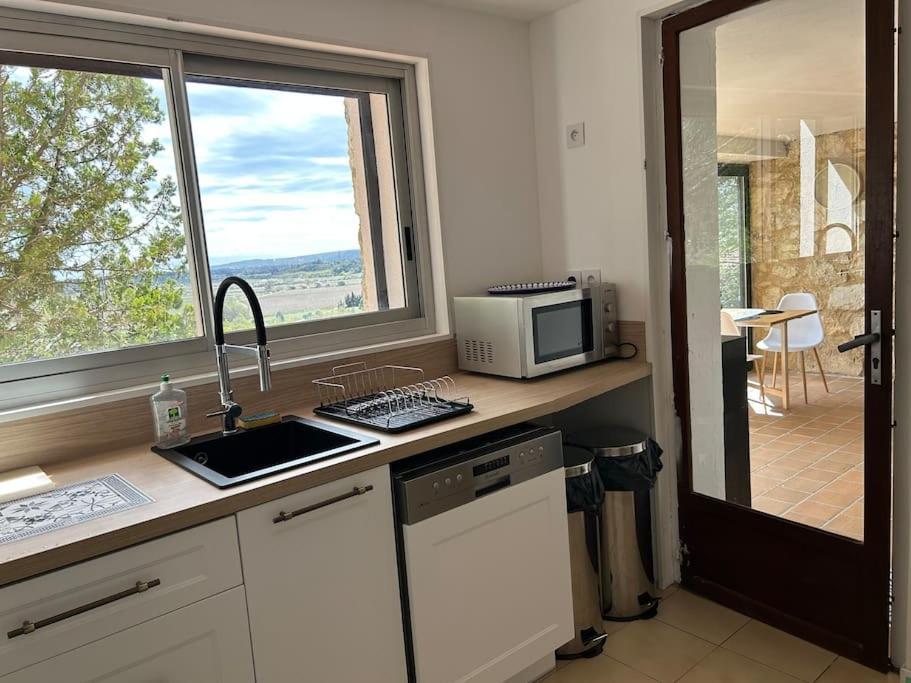 Ferienwohnung Grand T2 Bis Avec Terrasse Et Vue Portel-des-Corbieres Exterior foto