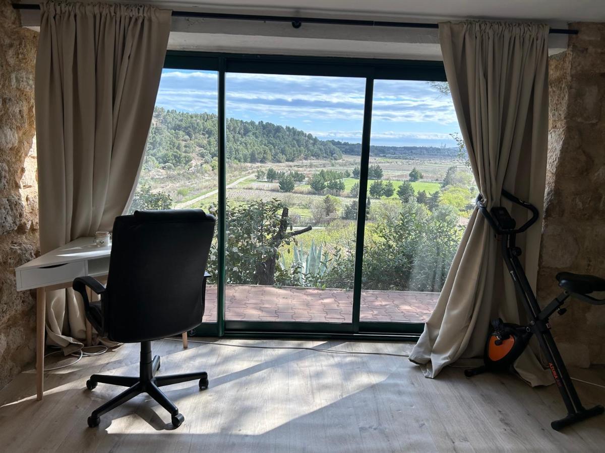 Ferienwohnung Grand T2 Bis Avec Terrasse Et Vue Portel-des-Corbieres Exterior foto